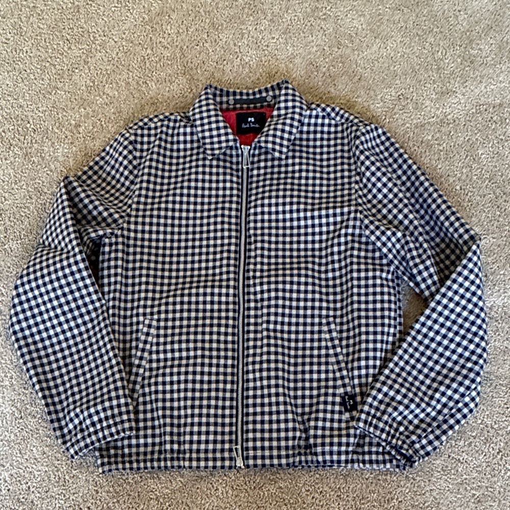 Men's Blue Checkered Jacket PS Paul smith size S